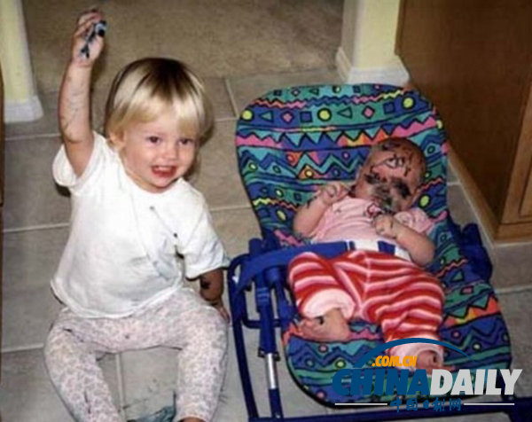 盤點絕對讓父母瘋掉的孩子們【組圖】