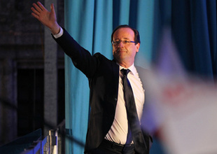 奧朗德發表勝選演說承認挑戰