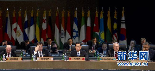 胡錦濤出席首爾核安全峰會