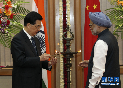 胡錦濤會見辛格