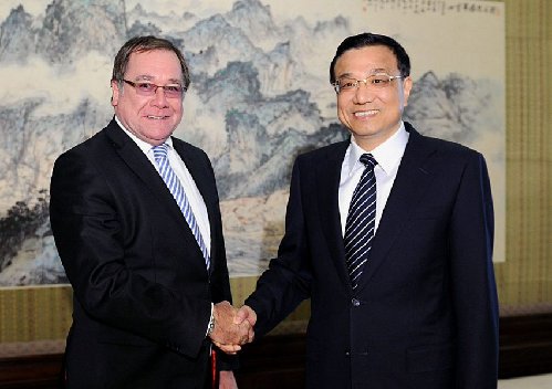 李克強會見新西蘭外長麥卡利