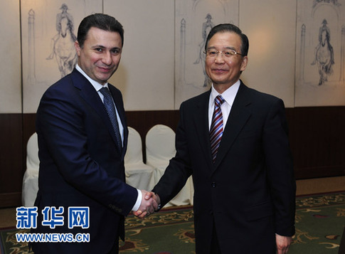 溫家寶會見立陶宛等中東歐國家領導人