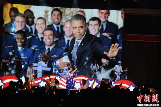 奧巴馬在白宮舉行宣誓儀式開始第二任期