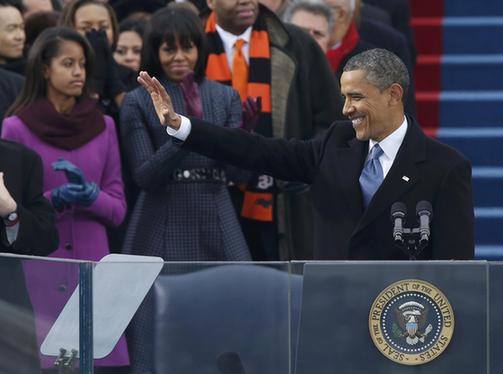 奧巴馬發(fā)表就職演說 強調(diào)“同志仍需努力”