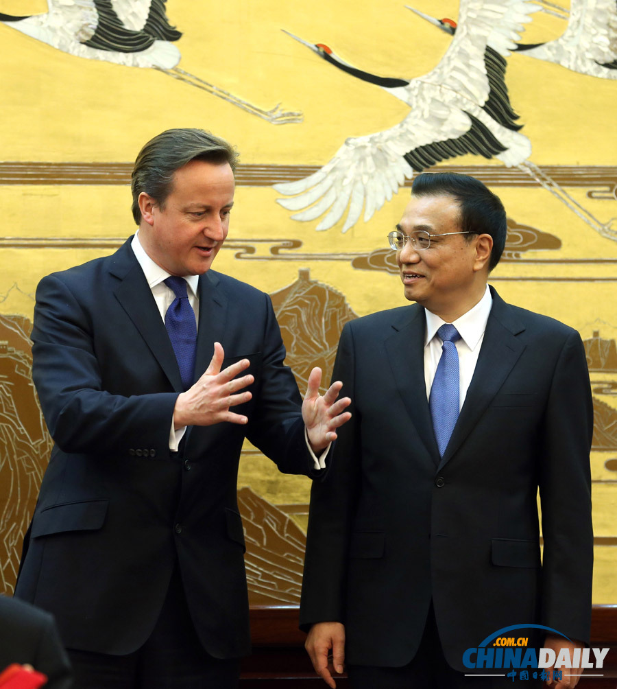 英國首相卡梅倫訪華精彩圖片集錦