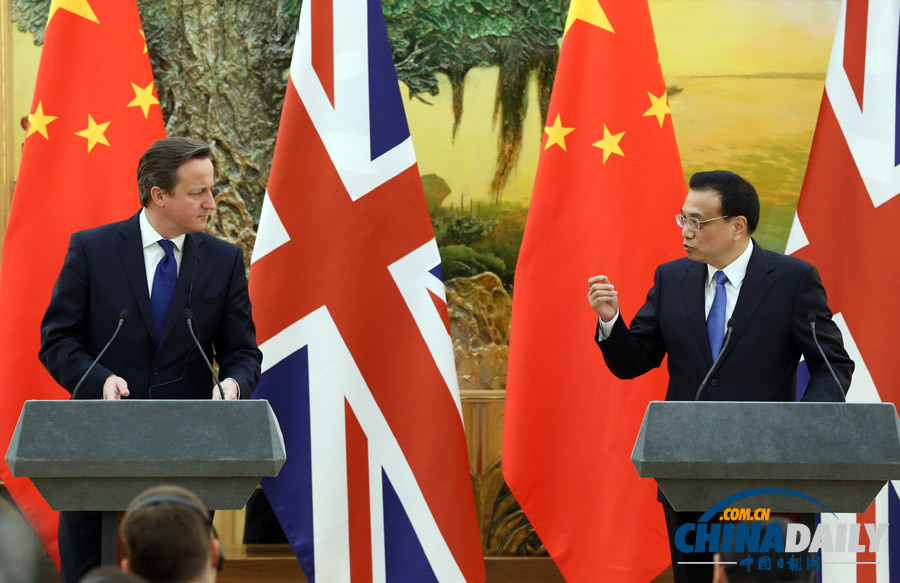 英國首相卡梅倫訪華精彩圖片集錦