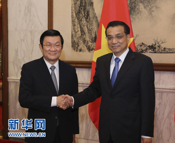 李克強會見張晉創:牢牢把握中越關系發展的大方向