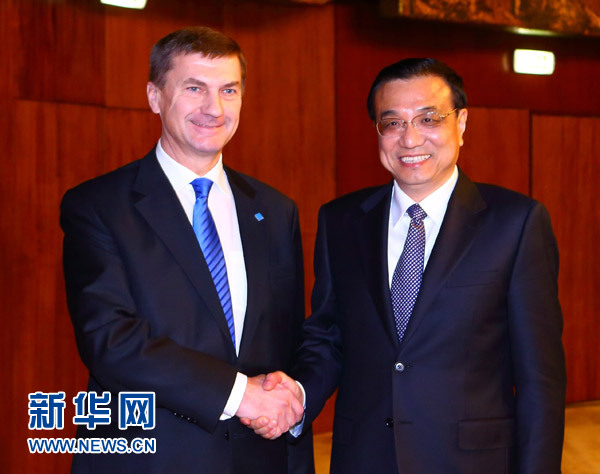 李克強會見波黑、克羅地亞、立陶宛、愛沙尼亞四國總理