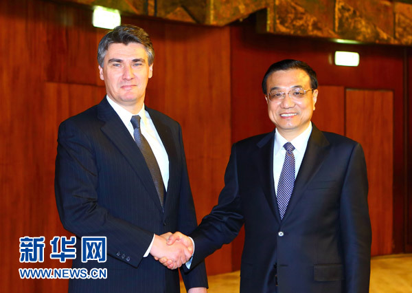 李克強“推銷”中國裝備 宣布合建匈塞鐵路