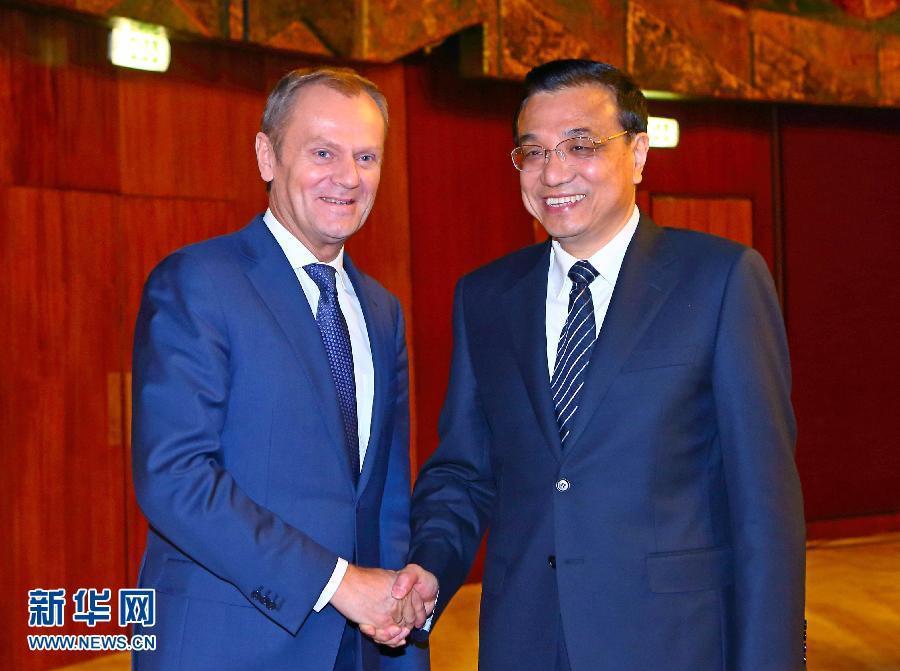 李克強會見波蘭總理圖斯克