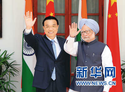 李克強與辛格會談時提出五方面加強中印戰略合作