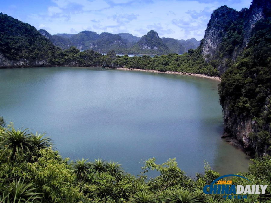 山清水秀的越南漁村風光