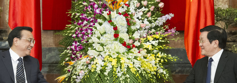 李克強會見越南國家主席張晉創