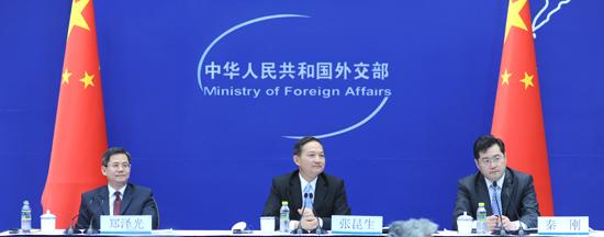 外交部就習近平出訪并舉行中美元首會晤召開吹風會