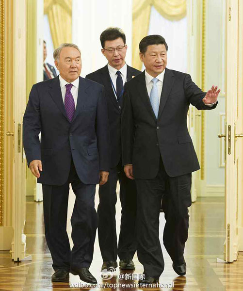 中哈元首會晤勾畫發(fā)展藍(lán)圖