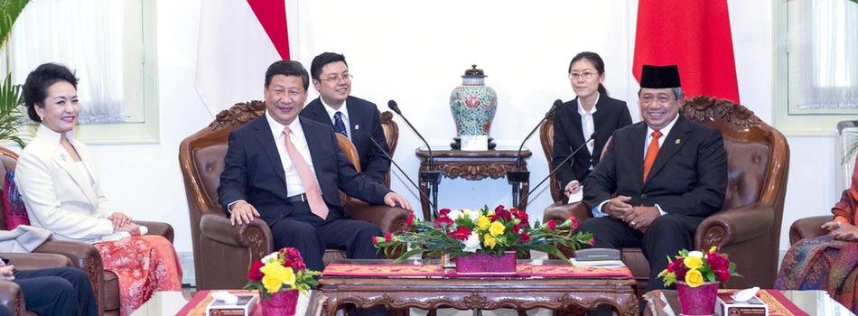 習(xí)近平同印度尼西亞總統(tǒng)蘇西洛舉行會(huì)談（圖）