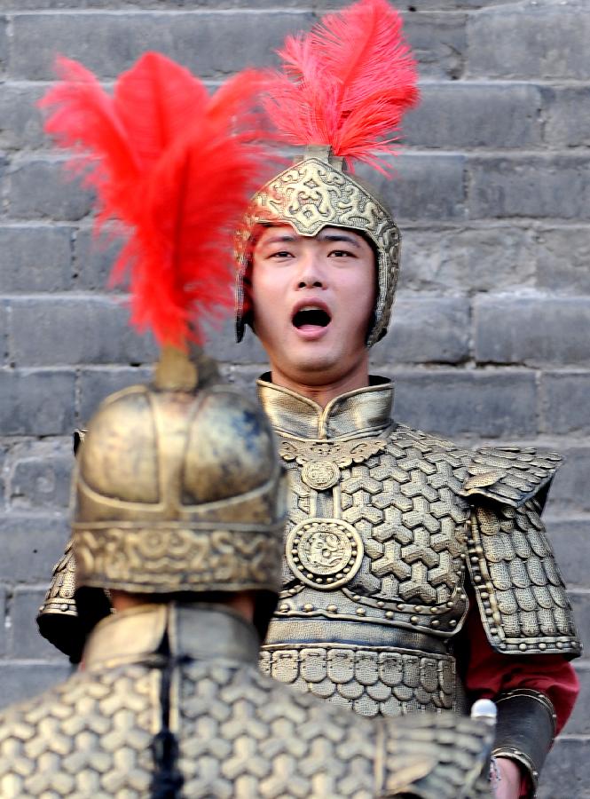 西安“武士文化系列展演”:跨越時空的城墻武士