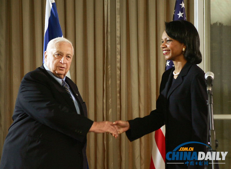 以色列前總理沙龍的難忘瞬間