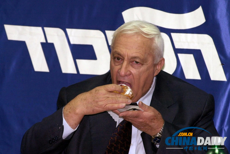 以色列前總理沙龍的難忘瞬間