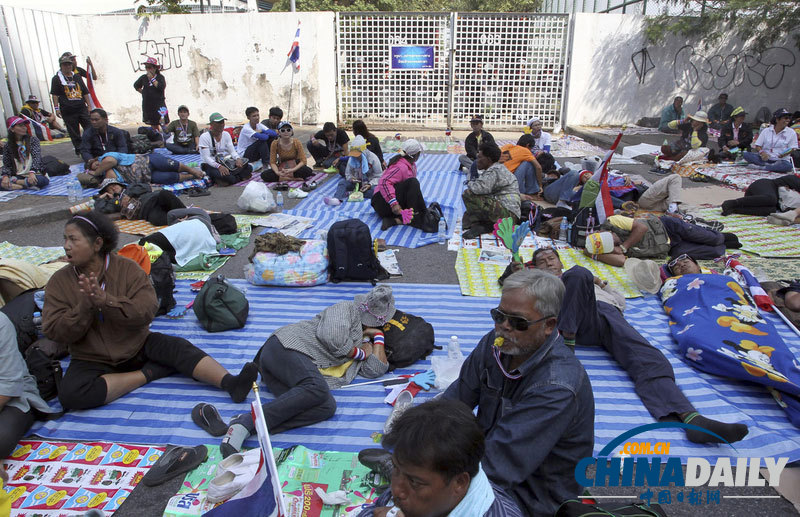 泰國反政府示威者阻止大選登記工作（組圖）