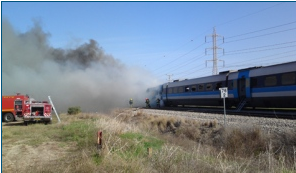 以色列中部一列火車(chē)起火 約40名乘客受傷