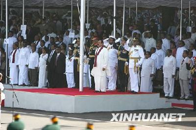 斯里蘭卡舉行盛大儀式慶祝擊敗猛虎組織