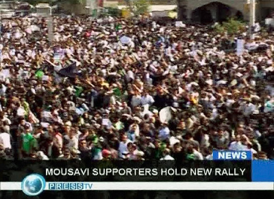 哈梅內伊力挺內賈德要求示威者冷靜 穆薩維“做好犧牲準備”