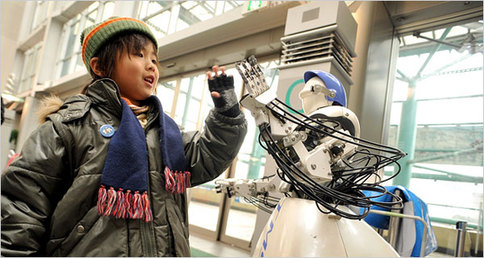 圖:經濟衰退導致日本機器人受下崗煎熬