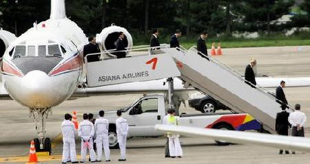 朝鮮代表團抵韓國會吊唁前總統金大中
