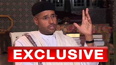 卡扎菲兒子就“釋囚門”為布朗辯護 痛批英美政客