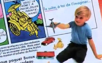 薩科齊幼年洗衣粉廣告曝光 滿頭金發(fā)還要飛往中國