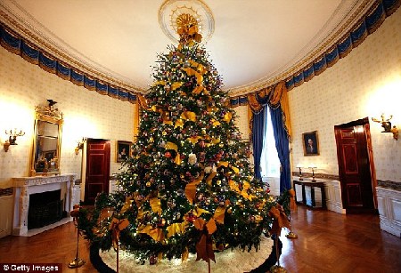 米歇爾公布白宮圣誕主題 環保裝飾點亮節日氣氛