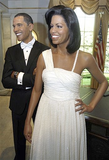 美國第一夫人米歇爾蠟像亮相紐約