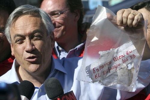 被困井下17天 智利33名礦工發(fā)來(lái)求救信息