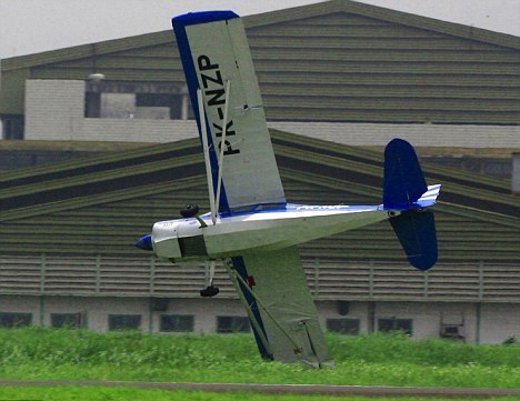 組圖：雅加達航展表演機墜毀起火 飛行員生還