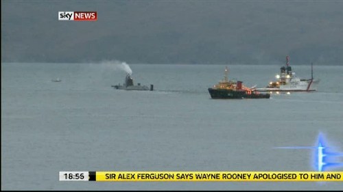 英國最先進(jìn)核潛艇不敵潮水?dāng)R淺 皇家海軍蒙羞