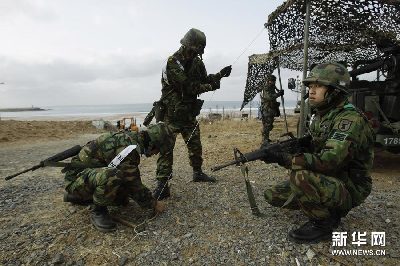 高清組圖：韓美開始舉行聯(lián)合軍事演習