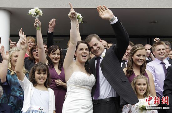 新西蘭舉行震后首場婚禮