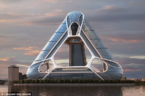 美設計能容4萬人新“諾亞方舟” 颶風洪水都不怕