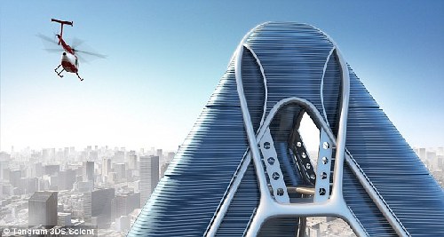 美設計能容4萬人新“諾亞方舟” 颶風洪水都不怕