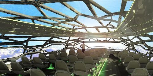 空客推出概念機艙 2050年前有望實現“全透明”飛行