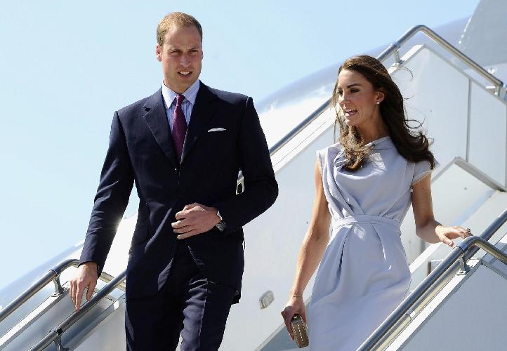 威廉王子夫婦抵達洛杉磯 開始婚后第二個異國之旅