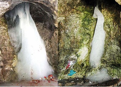 60余萬朝拜者聚集石窟熱量過高 印度“濕婆神石”今年提前融化