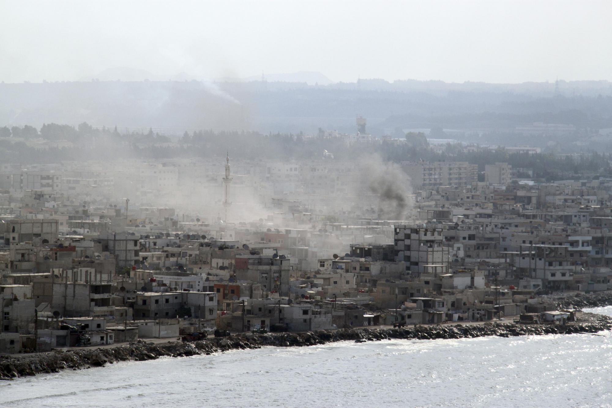 敘利亞首次動用軍艦炮轟示威者