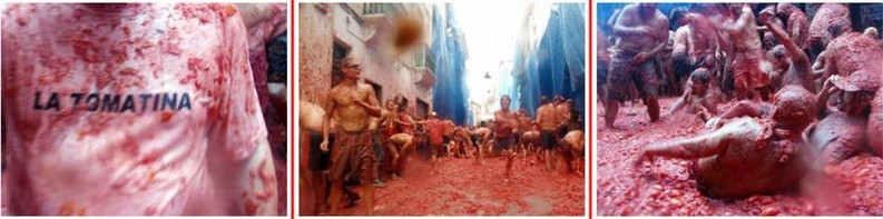 組圖：西班牙番茄嘉年華 數萬人徜徉紅色海洋狂歡嬉戲
