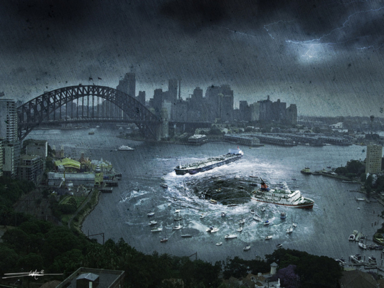 美藝術家繪制末日場景 殘酷詭異之美撼人心魄