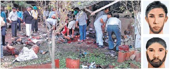 印度警方公布高等法院爆炸案嫌犯畫像