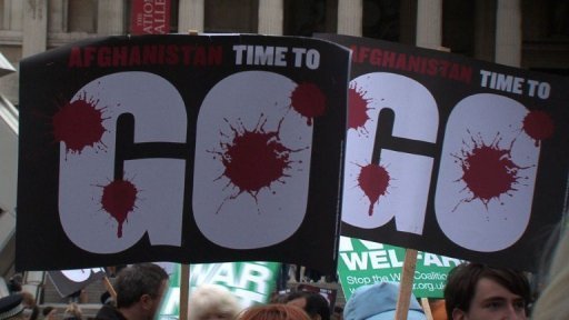 倫敦爆發數千人反戰游行 阿桑奇等名人領頭(圖)