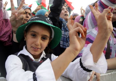 圖：利比亞執(zhí)政當(dāng)局宣布全國(guó)解放