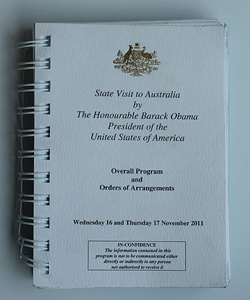 圖：奧巴馬訪澳絕密行程現(xiàn)身陰溝